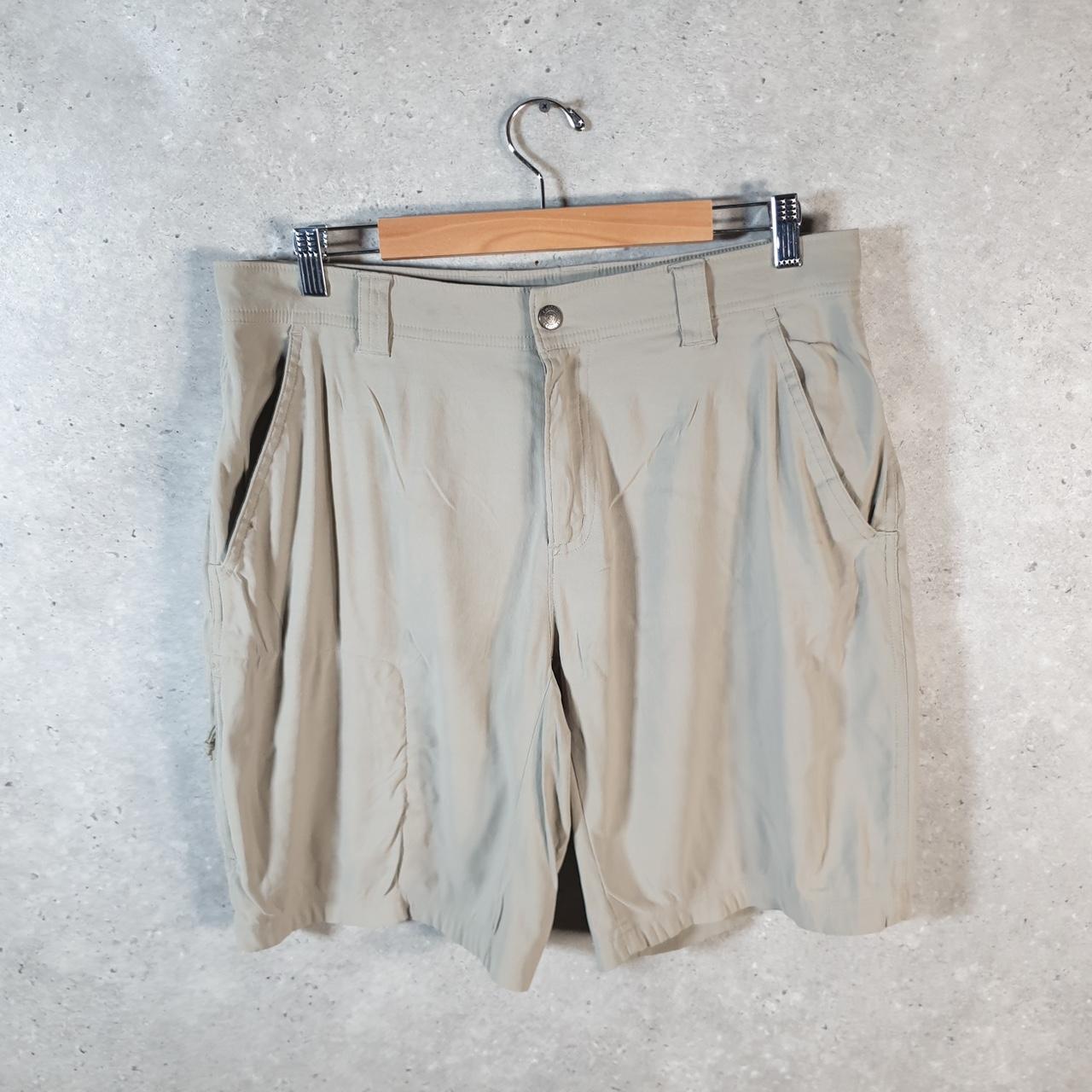 Vintage Columbia Omni Shield Shorts Jorts Cargo Men’s W34 Brown Athletic Hiking Baggy