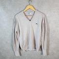 Vintage Izod Lacoste 90s USA Sweatshirt Men’s Large Brown Pullover Logo Y2K Jumper