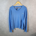 Vintage Ralph Lauren Polo Sweatshirt Men’s 2XL Blue Cotton Pullover Pony