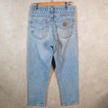 Vintage Carhartt Workwear Carpenter Jeans Mens W30 L30 Blue Denim Traditional Fit USA