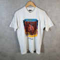 Vintage Best Fruit of the Loom Las Vegas USA Single Stitch T Shirt Men’s Large White Big Fish Vintage