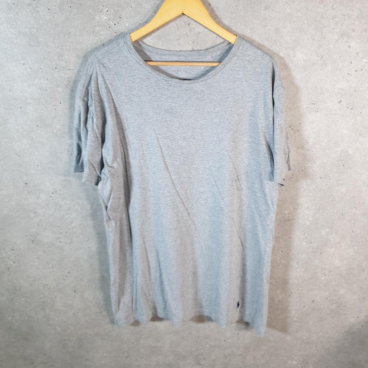 Vintage Ralph Lauren Polo T Shirt Men’s XL Grey Embroidered Slim Fit Pony C8598