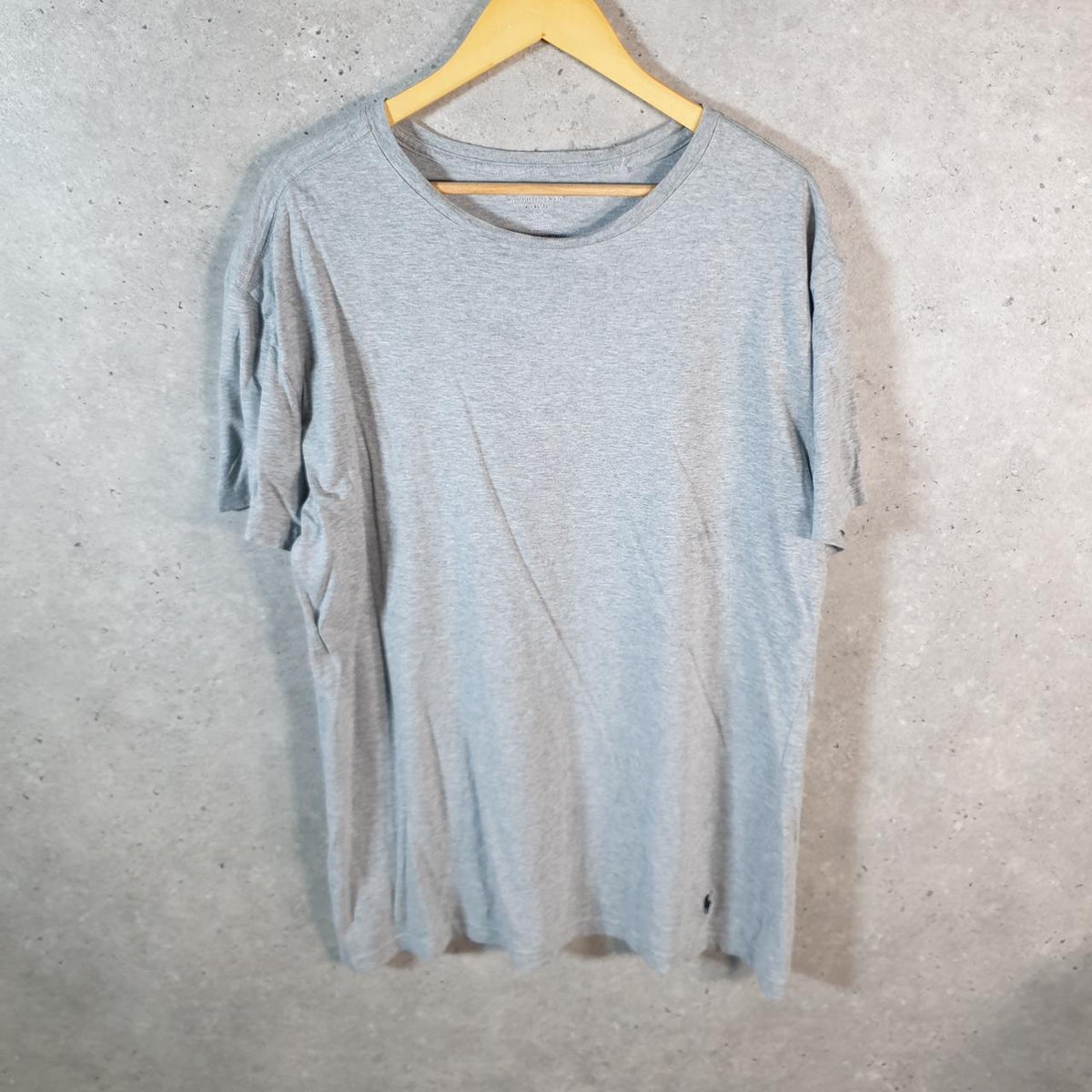 Vintage Ralph Lauren Polo T Shirt Men’s XL Grey Embroidered Slim Fit Pony C8598
