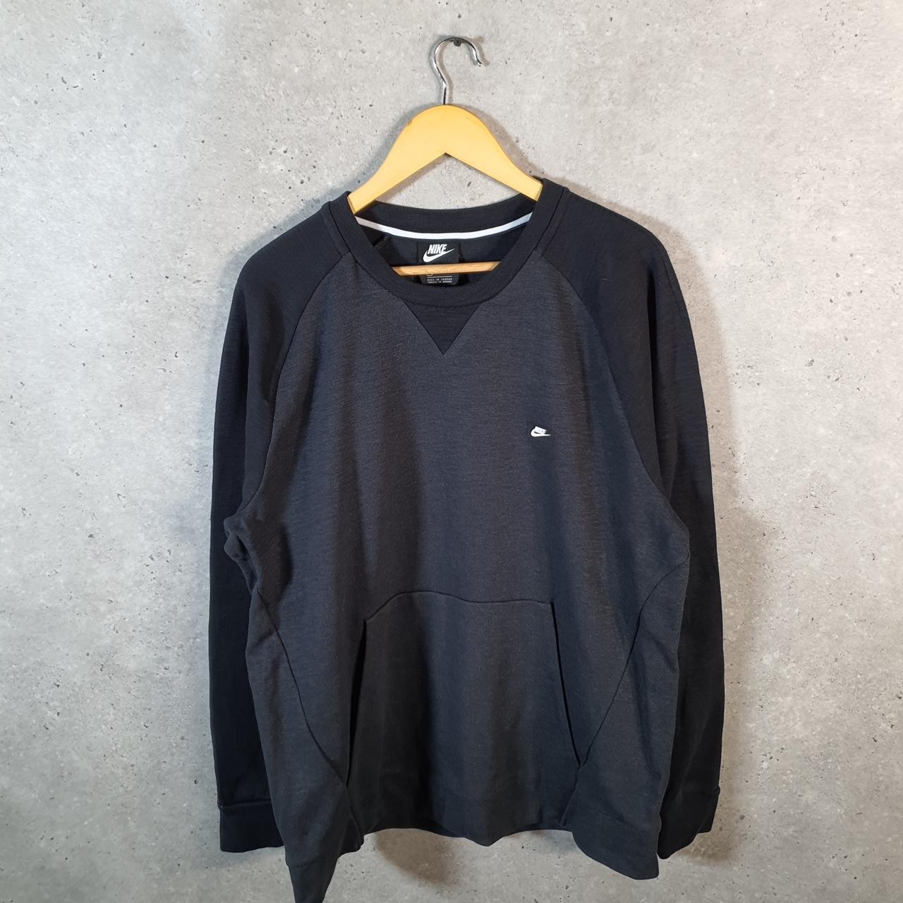 Vintage Nike Club Embroidered Hoodie Men’s XL Grey Swoosh Y2K Pullover