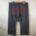 Vintage Dmar Baggy Y2K Hip Hop Jeans Mens W44 L32 Grey Denim Wide Leg Big Fish Vintage