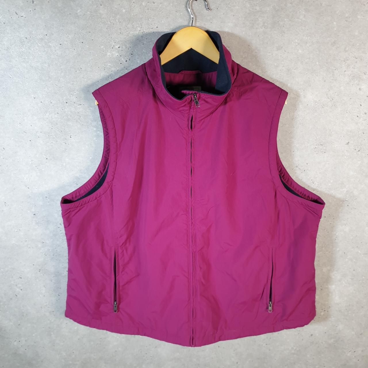 Vintage L.L. Bean Gilet Puffer Jacket Womens 3XL Pink Waterproof Shell