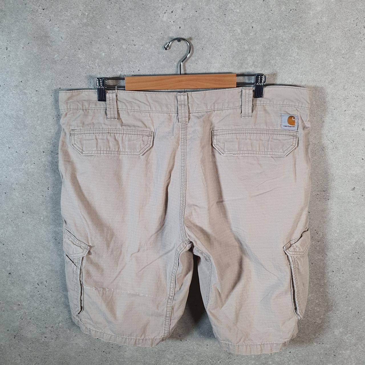 Vintage Carhartt Baggy Carpenter Shorts Jorts Cargo Men’s W40 Brown Relaxed Fit Workwear A4843