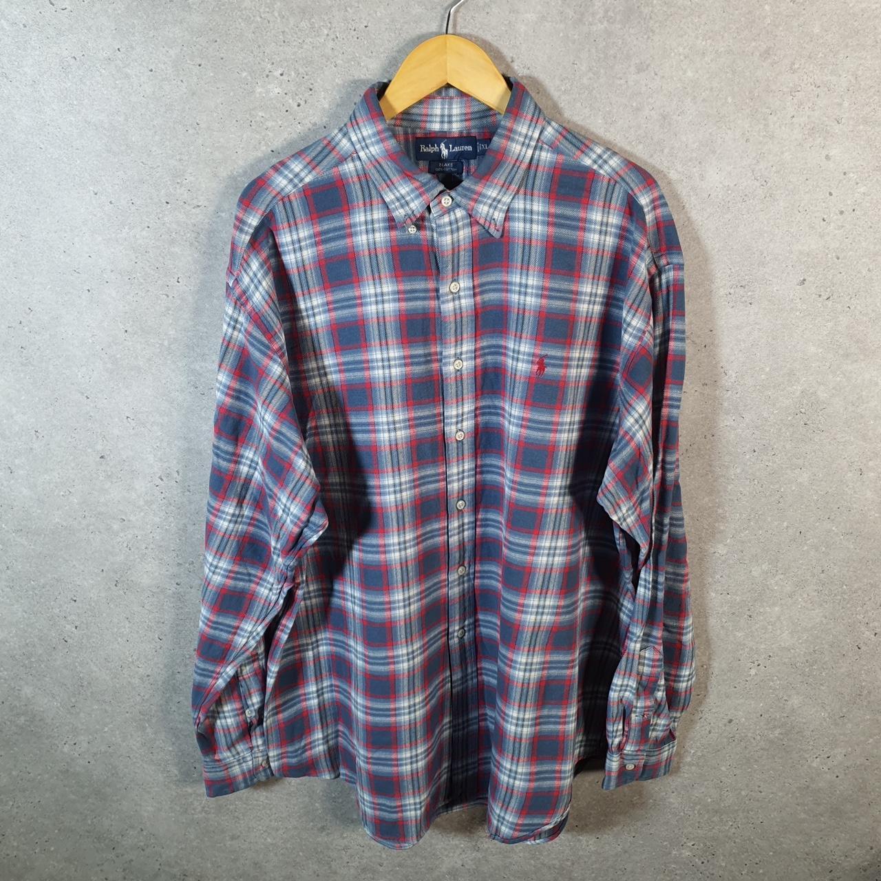 Vintage Ralph Lauren Button Down Shirt Men’s XL Blue Blake Fit Cotton Pony
