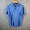 Vintage Ralph Lauren Polo Shirt Men’s XL Blue Pima Soft Touch Embroidered Pony