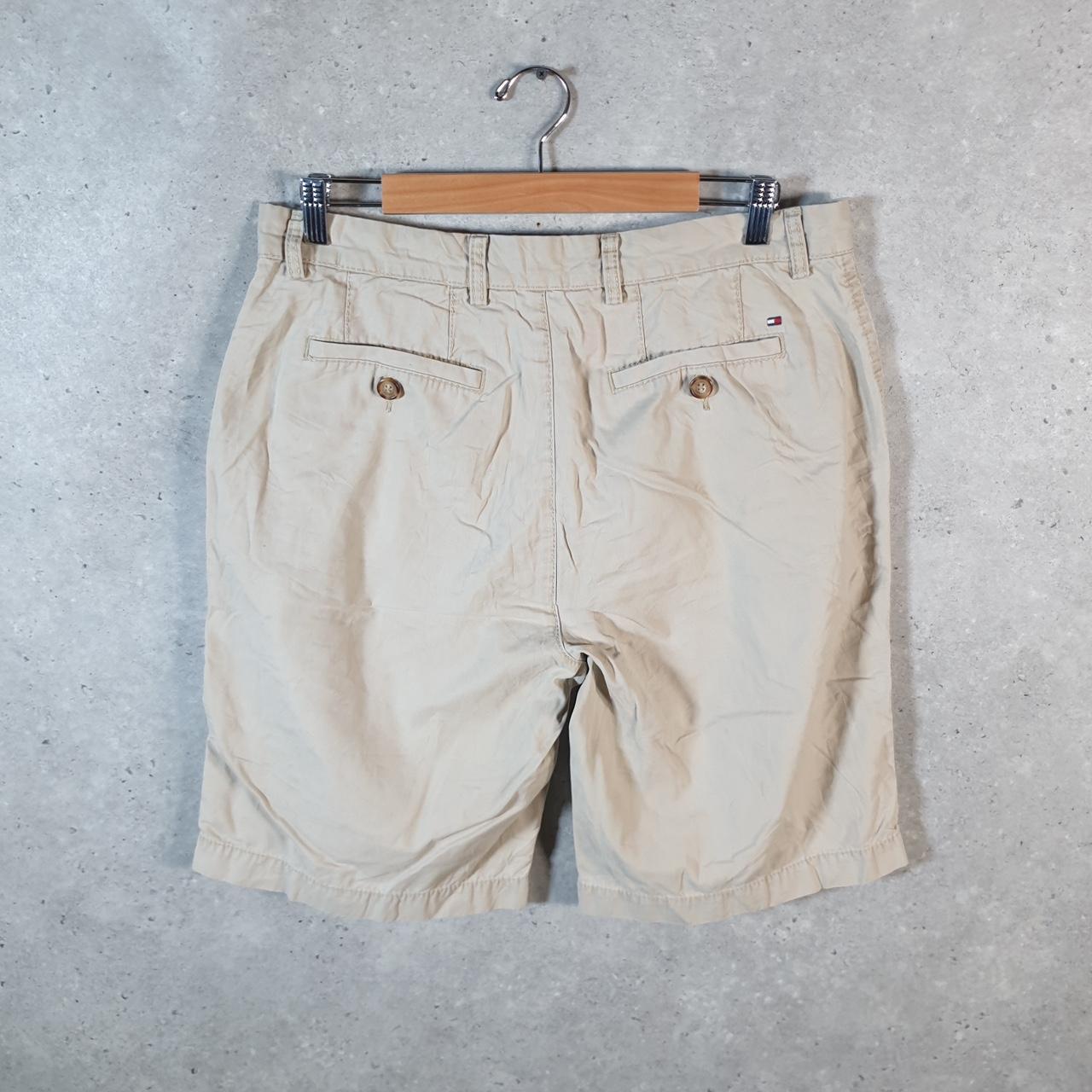 Vintage Tommy Hilfiger Chino Shorts Jorts Cargo Mens W33 Brown Baggy Cotton