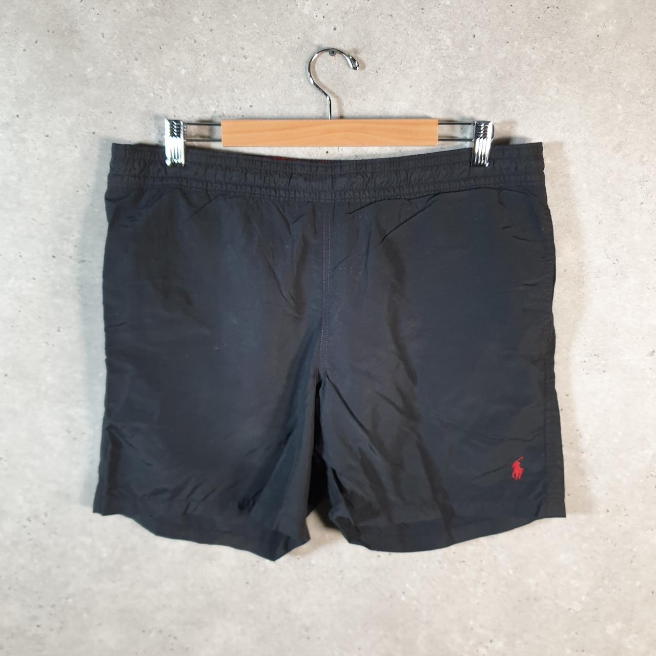 Vintage Ralph Lauren Polo Swim Shorts Swimming Cargo Men’s Medium Black Baggy