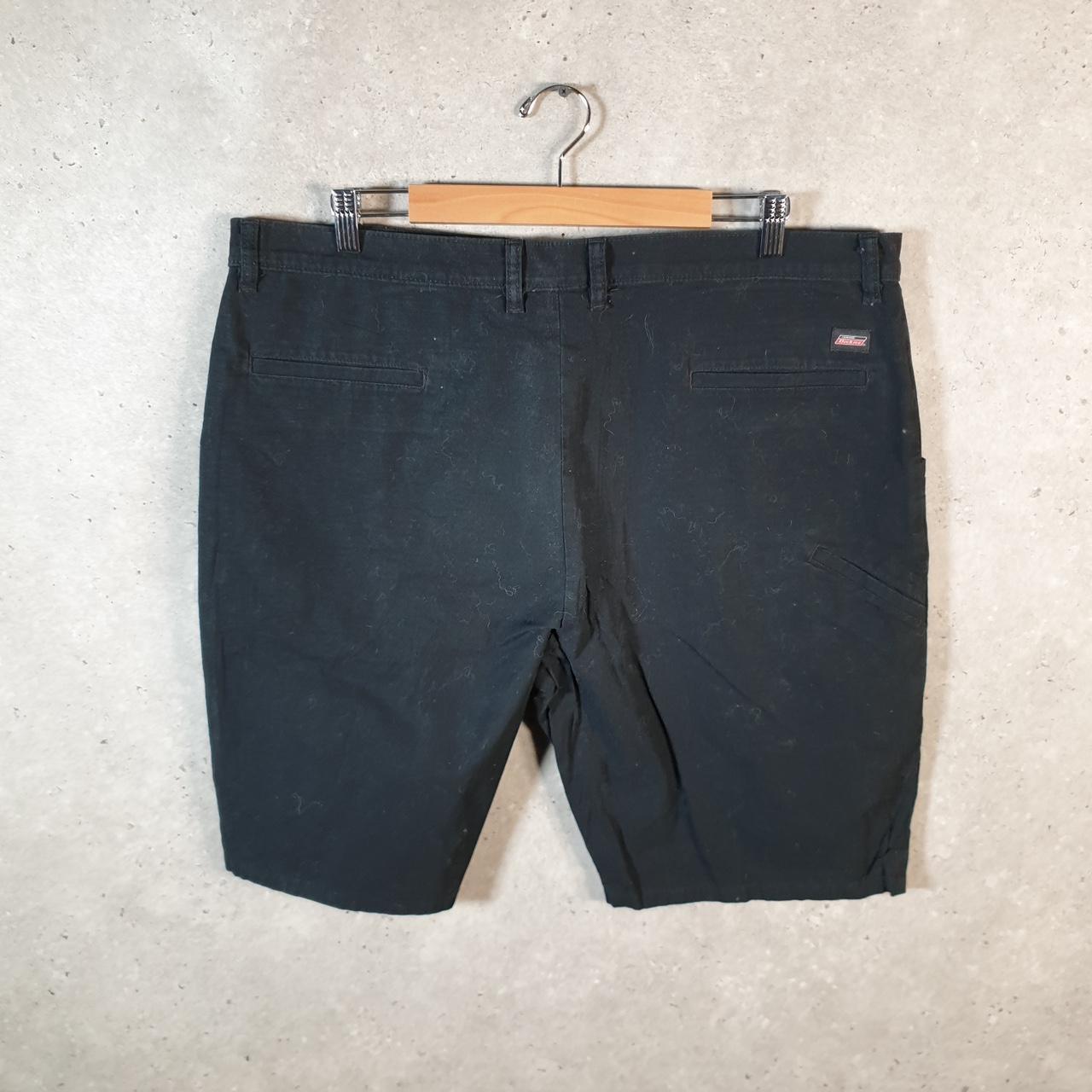 Vintage Dickies Baggy Chino Shorts Jorts Cargo Mens W40 Black Loose Fit