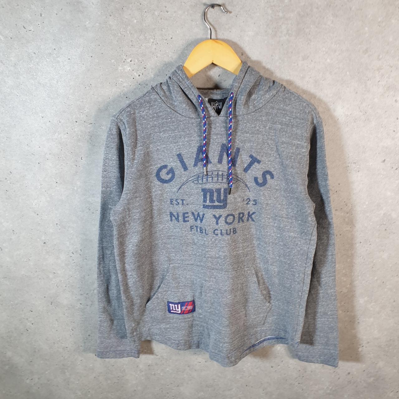 Vintage NFL New York Giants Hoodie Womens Small Grey Pullover USA Pro Sport