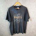 Vintage Fruit of the Loom Africa Fete 1995 USA Single Stitch T Shirt Men’s Large Black C8383