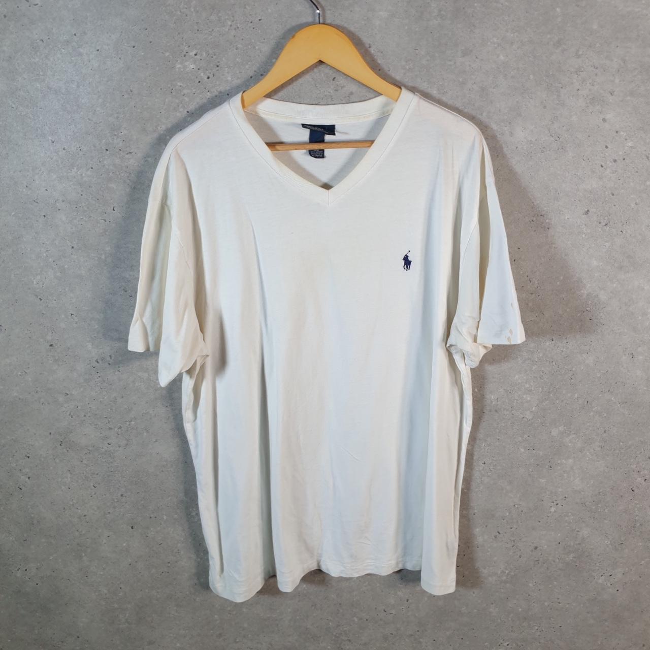 Vintage Ralph Lauren Polo Sport T Shirt Men’s XL White Classic Fit Embroidered Pony