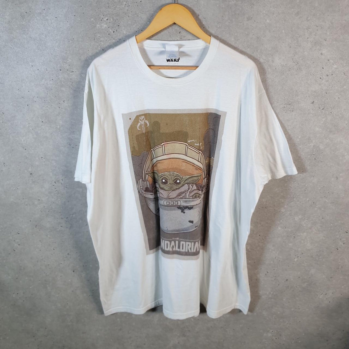 Vintage Port & Company Star Wars Mandalorian 90s USA Single Stitch T Shirt Men’s 3XL White