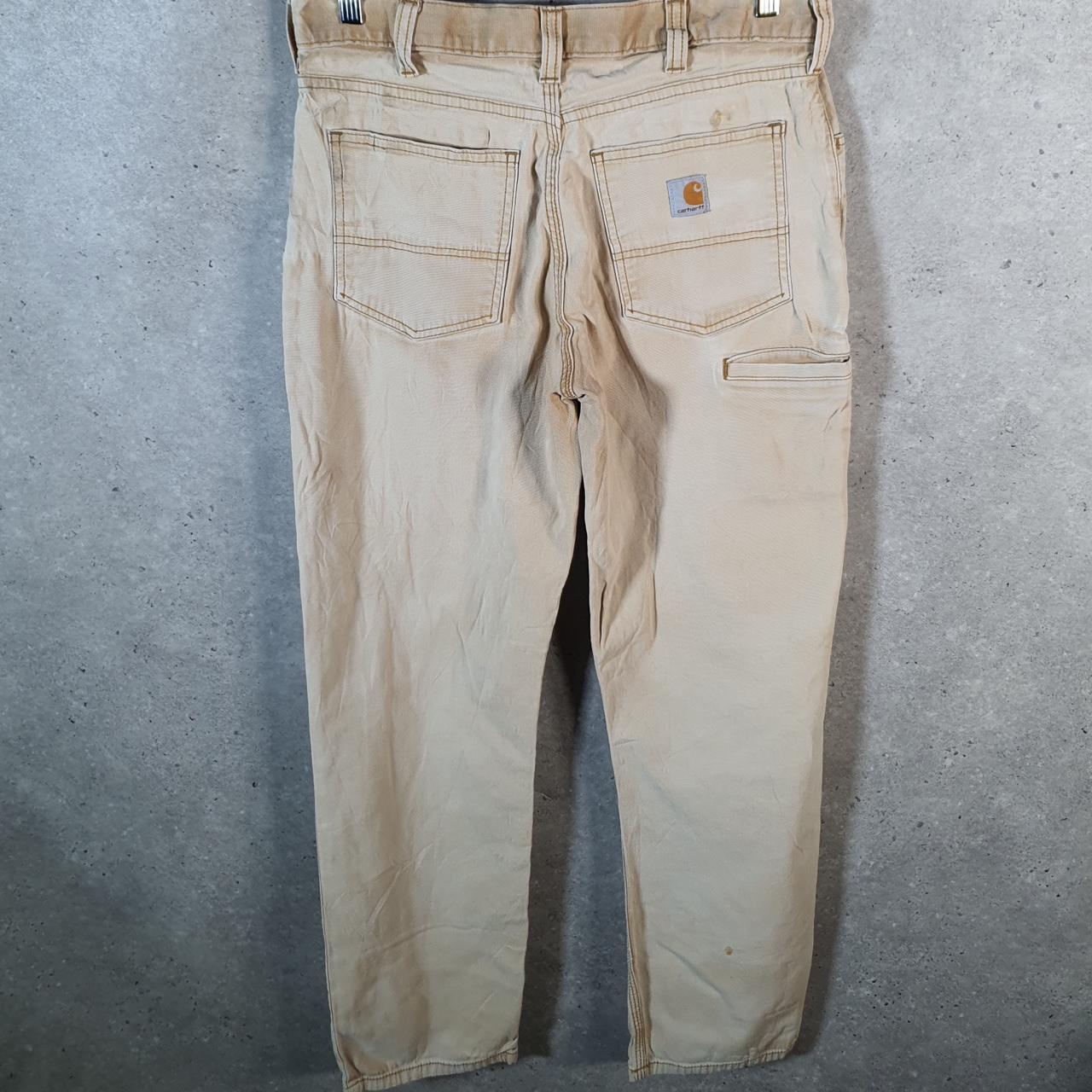 Vintage Carhartt Carpenter Trousers Mens W33 L31 Brown Relaxed Fit Workwear