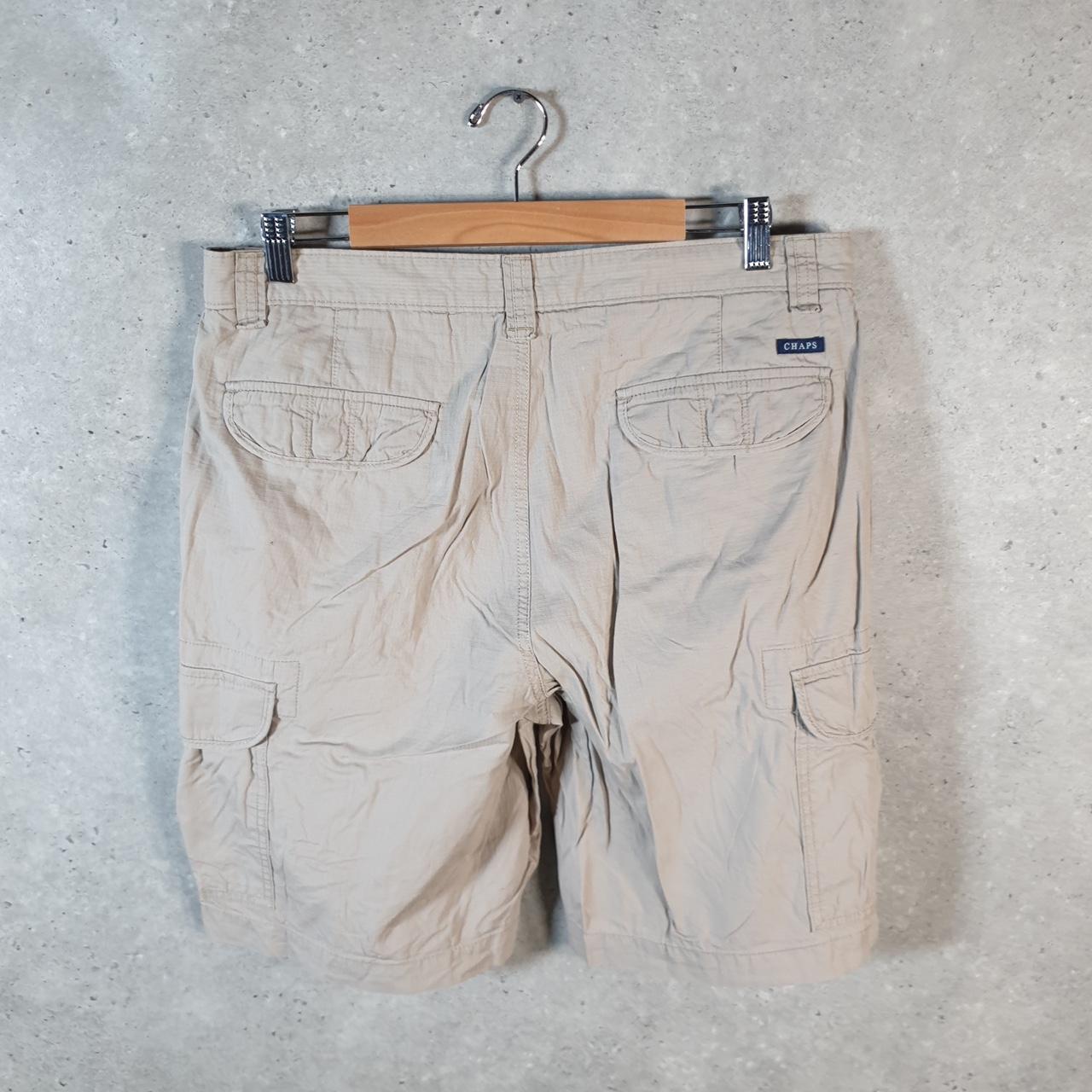 Vintage Chaps Ralph Lauren Polo Shorts Jorts Cargo Men’s W34 Brown Baggy Cotton