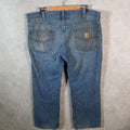Vintage Carhartt Workwear Carpenter Jeans Mens W40 L28 Blue Denim Relaxed Fit USA
