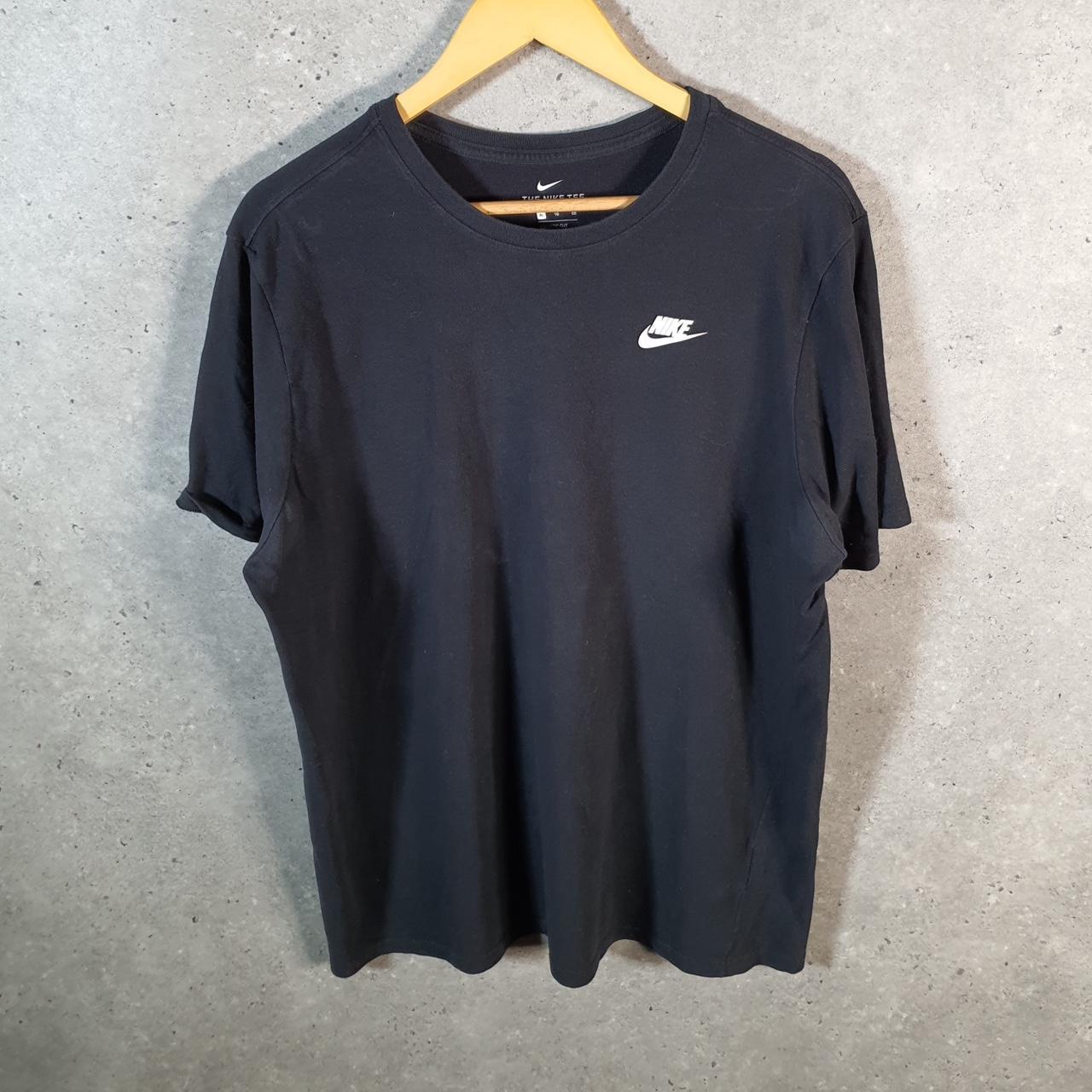 Vintage Nike Dri Fit Spellout T Shirt Men’s XL Black Logo Swoosh Athletic