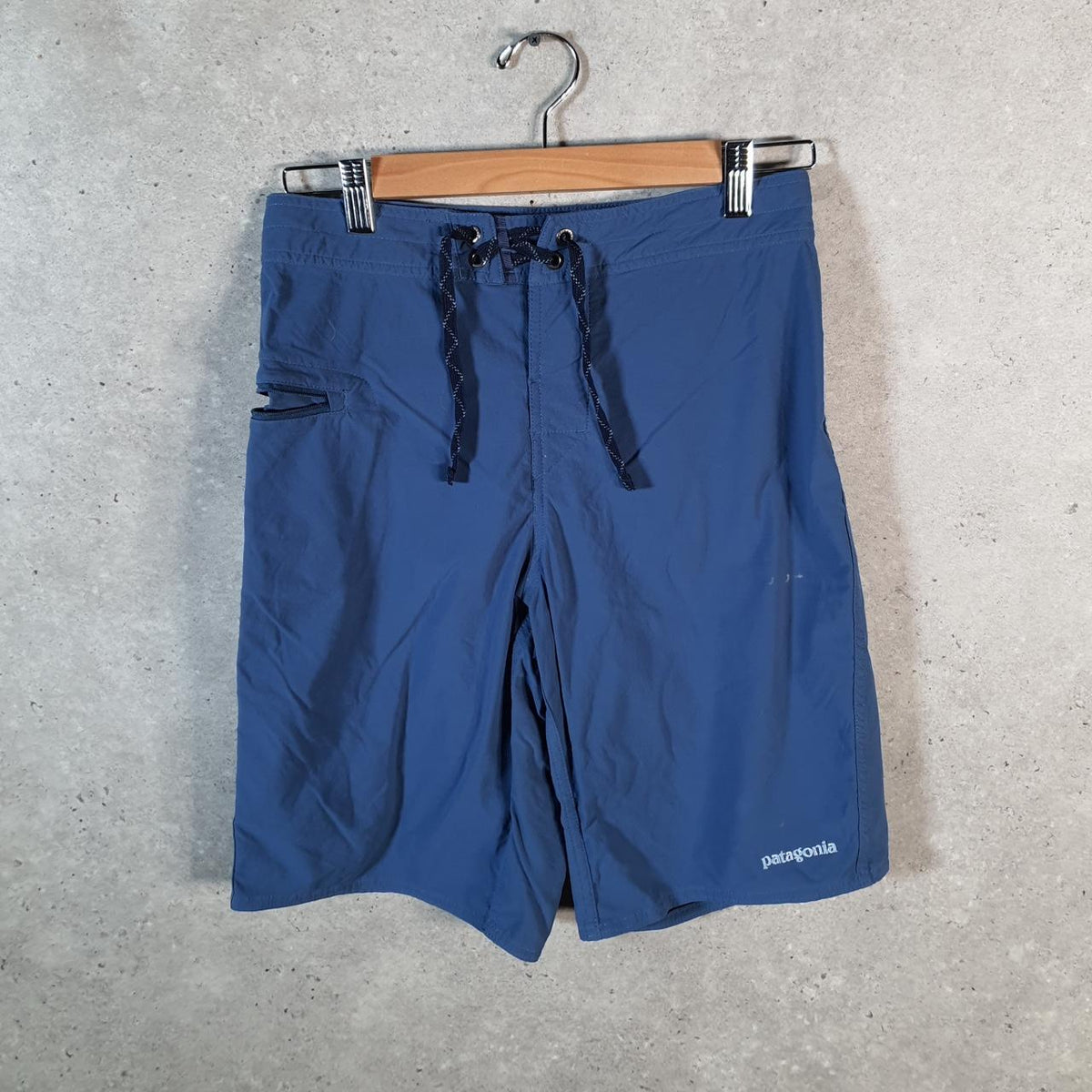 Vintage Patagonia Baggies Shorts Jorts Cargo Mens W28 Blue Fishing Cotton A4753