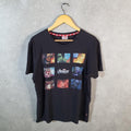 Vintage Marvel Avengers Assemble T Shirt Men’s XL Black Spellout Graphic