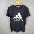 Vintage Adidas Go To Performance Tee T Shirt Men’s Small Black Three Stripes Logo Athletic