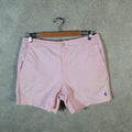 Vintage Ralph Lauren Polo Shorts Jorts Chino Cargo Womens Medium Pink Baggy Cotton