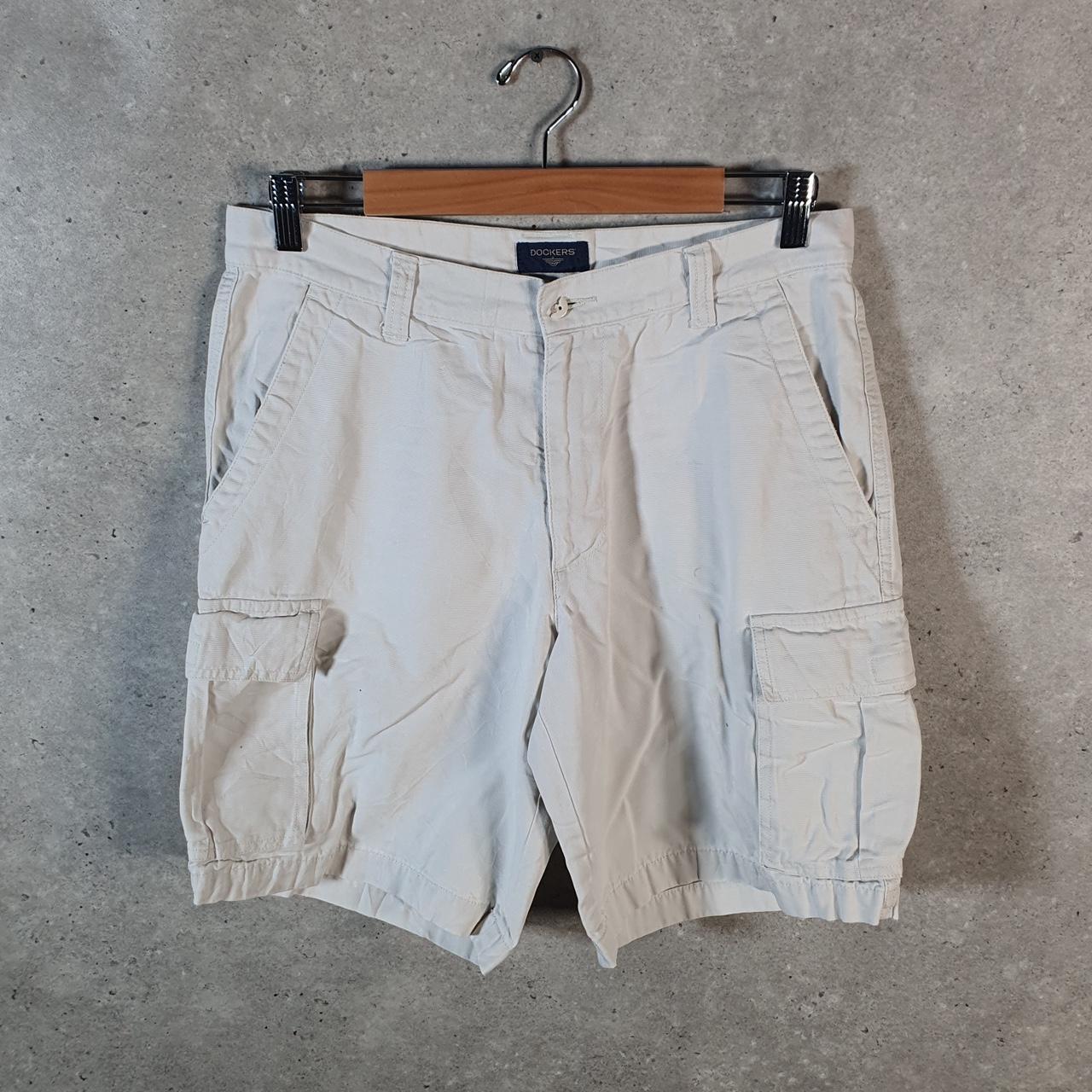 Vintage Dockers Chino Shorts Jorts Cargo Men’s W32 Brown Baggy Cotton