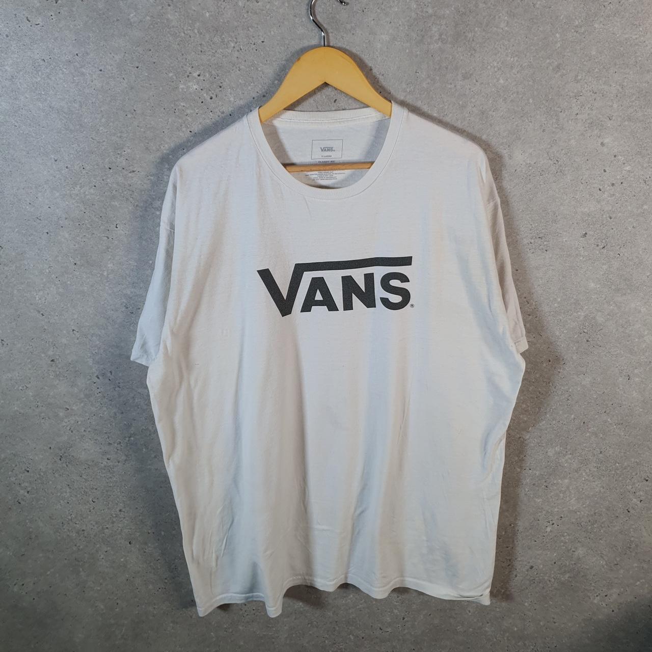 Vintage Vans Off The Wall T Shirt Shirt Men’s XL White Casual Logo Athletic