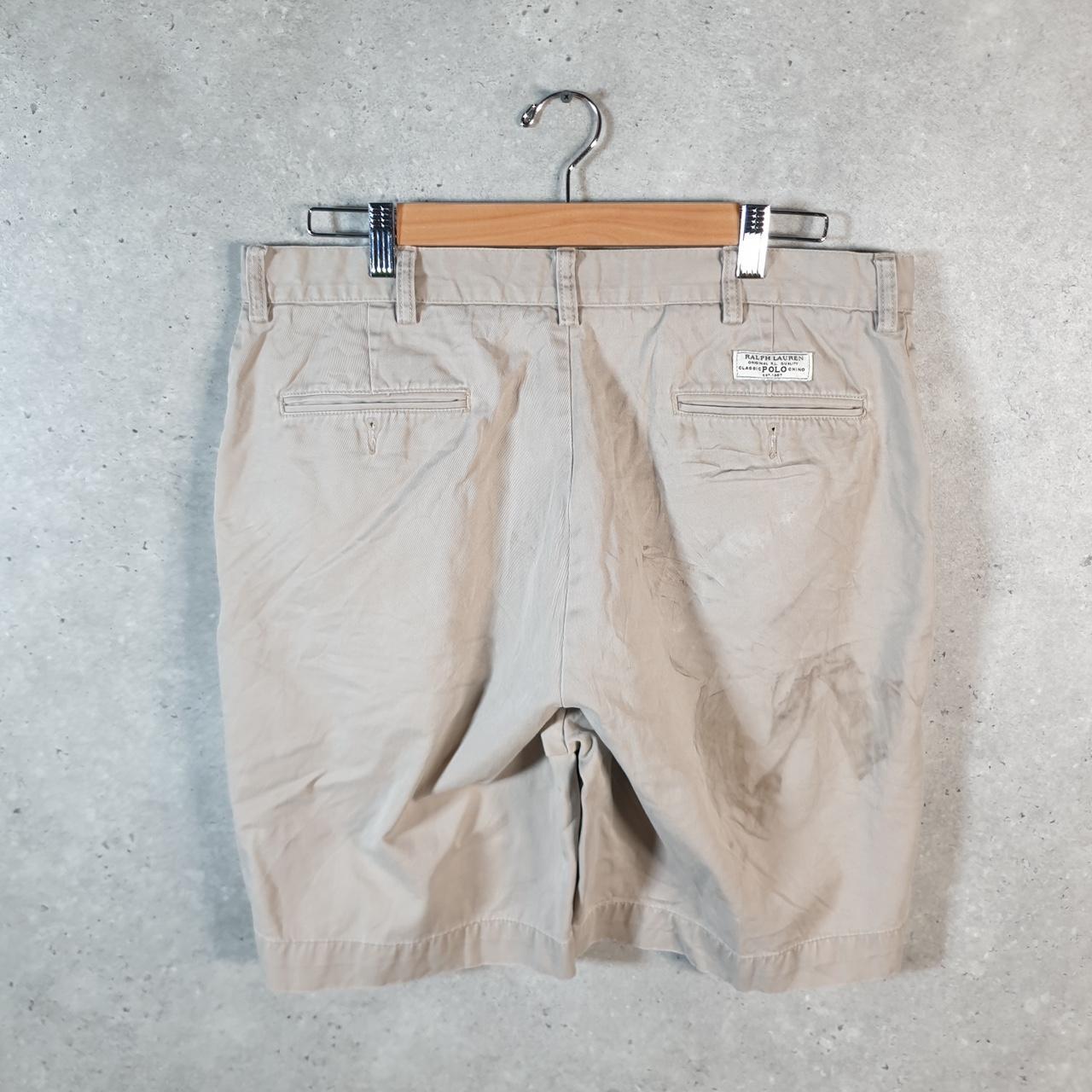 Vintage Ralph Lauren Polo Shorts Jorts Chino Cargo Men’s W36 Brown Baggy Cotton