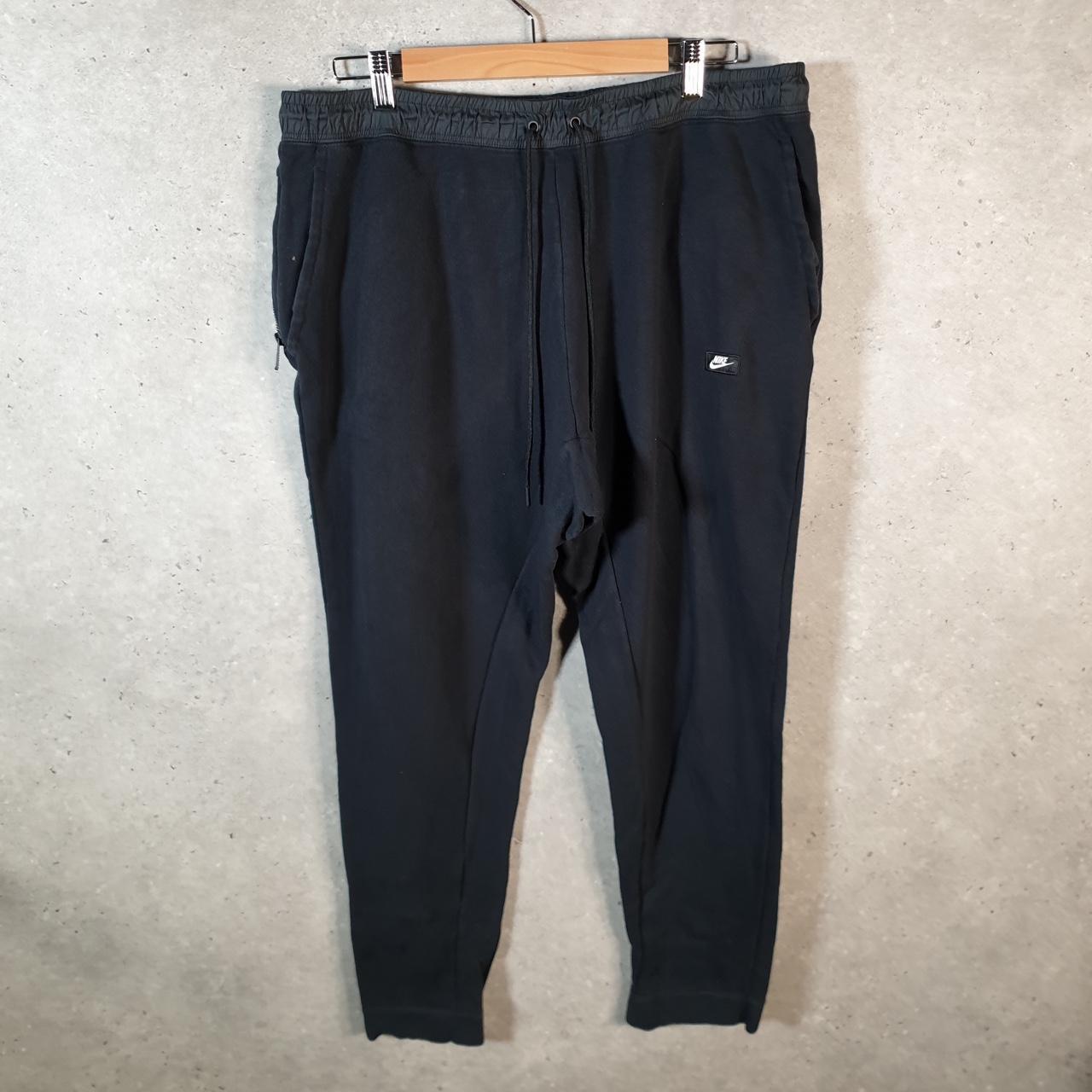 Vintage Nike Club Sweatpant Joggers Mens 2XL Black Swoosh Sports Tracksuit Big Fish Vintage