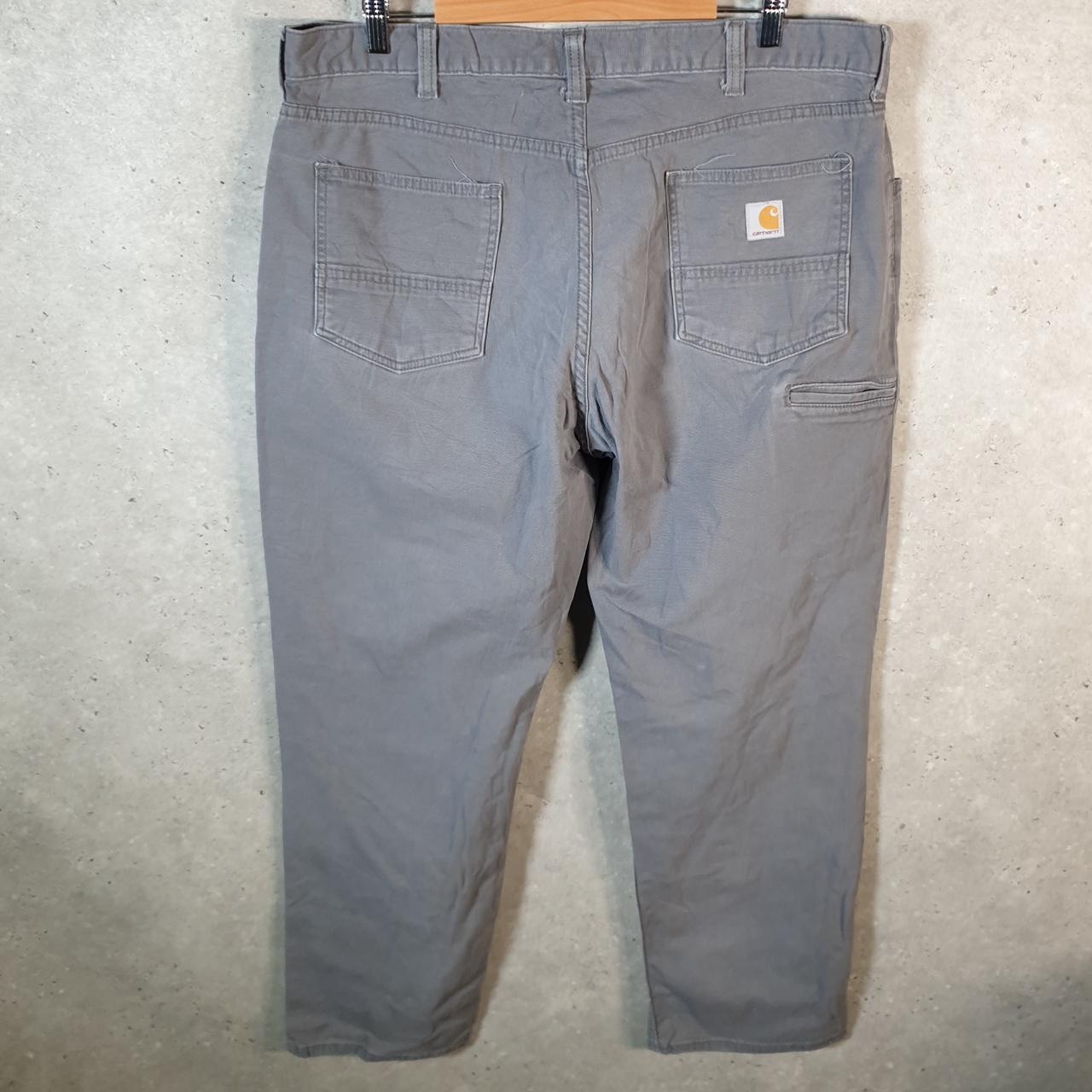 Vintage Carhartt Carpenter Trousers Mens W40 L32 Grey Relaxed Fit Workwear