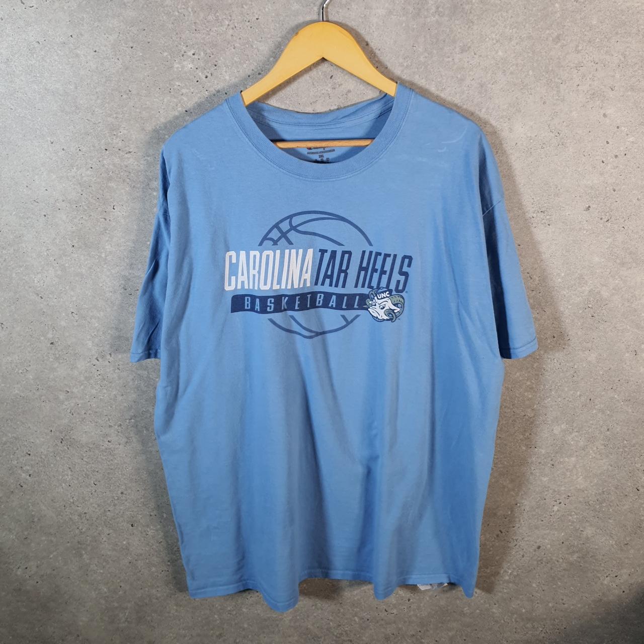 Vintage Champion Carolina Tar Heels Basketball T Shirt Men’s 2XL Blue Athletic
