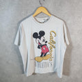 Vintage H&M California Athletics Disney Land Mickey Mouse T Shirt Men’s Medium White Logo