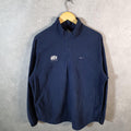 Vintage Nike 90s Therma Fit 1/4 Zip Sweatshirt Men’s Large Navy Blue Swoosh Y2K Pullover