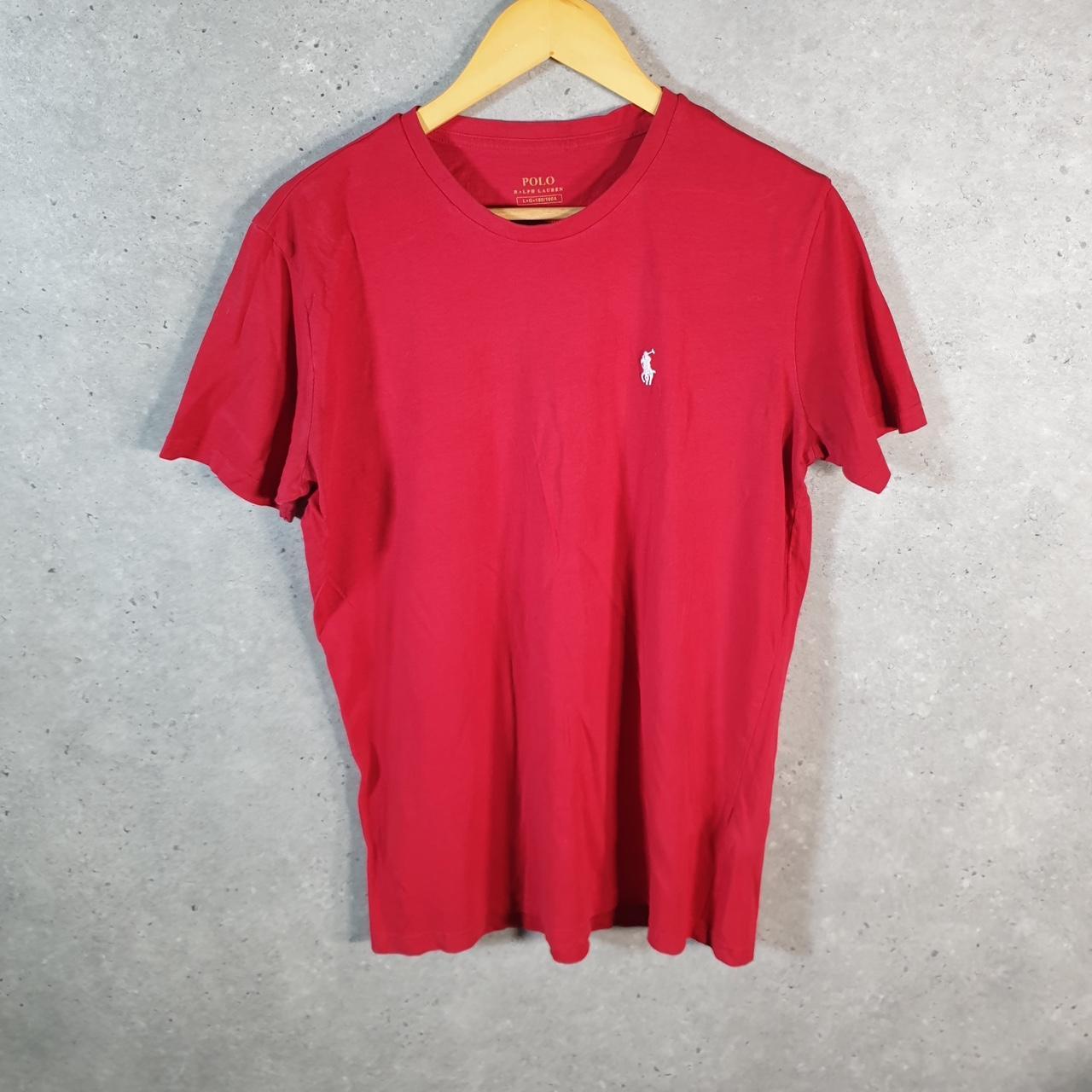 Vintage Ralph Lauren Polo Sport T Shirt Men’s Large Pink Classic Fit Embroidered Pony C8594