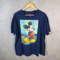 Vintage Disney Land Mickey Mouse T Shirt Shirt Men’s  XL Blue Graphic Cartoon C9954