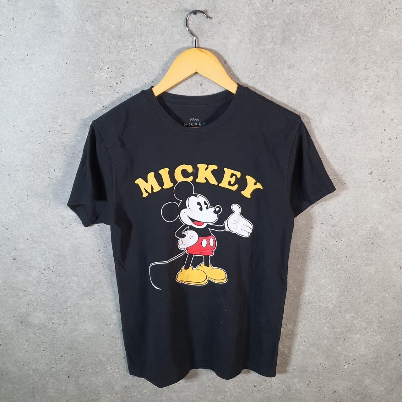 Vintage Disney Land Mickey Mouse T Shirt Men’s Medium Black Logo Graphic Cartoon