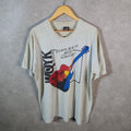 Vintage Fruit of the Loom Woyk Tamba Bay 99.5FM 90s USA Single Stitch T Shirt Men’s XL Grey C9637
