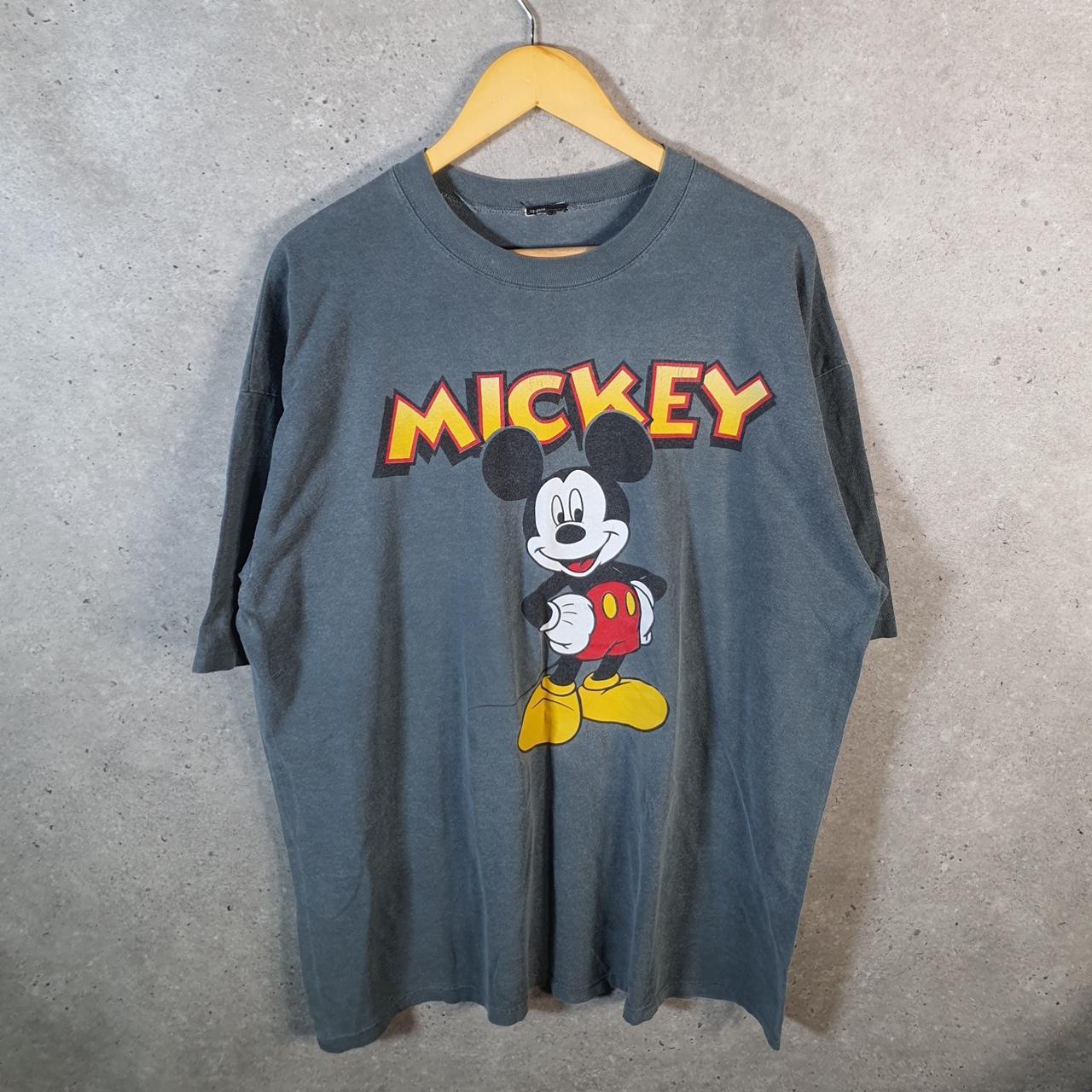 Vintage Disney Mickey Mouse 90s Graphic USA Single Stitch T Shirt Men’s 2XL Grey