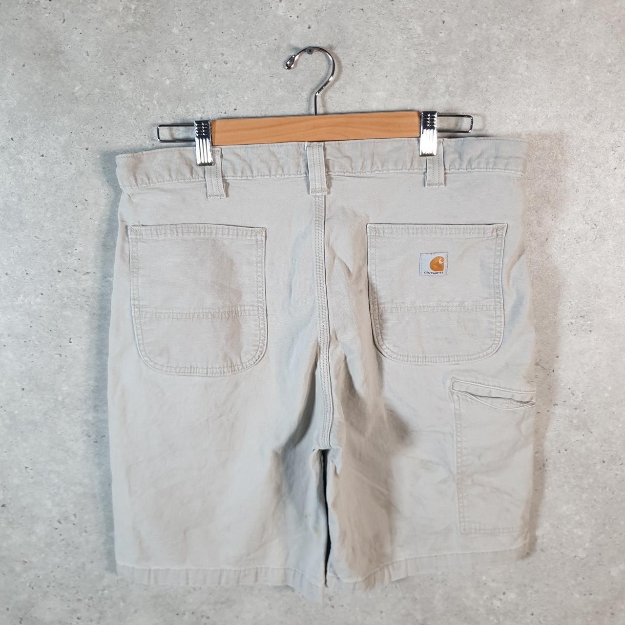 Vintage Carhartt Baggy Carpenter Shorts Jorts Cargo Men’s W36 Brown Relaxed Fit Workwear
