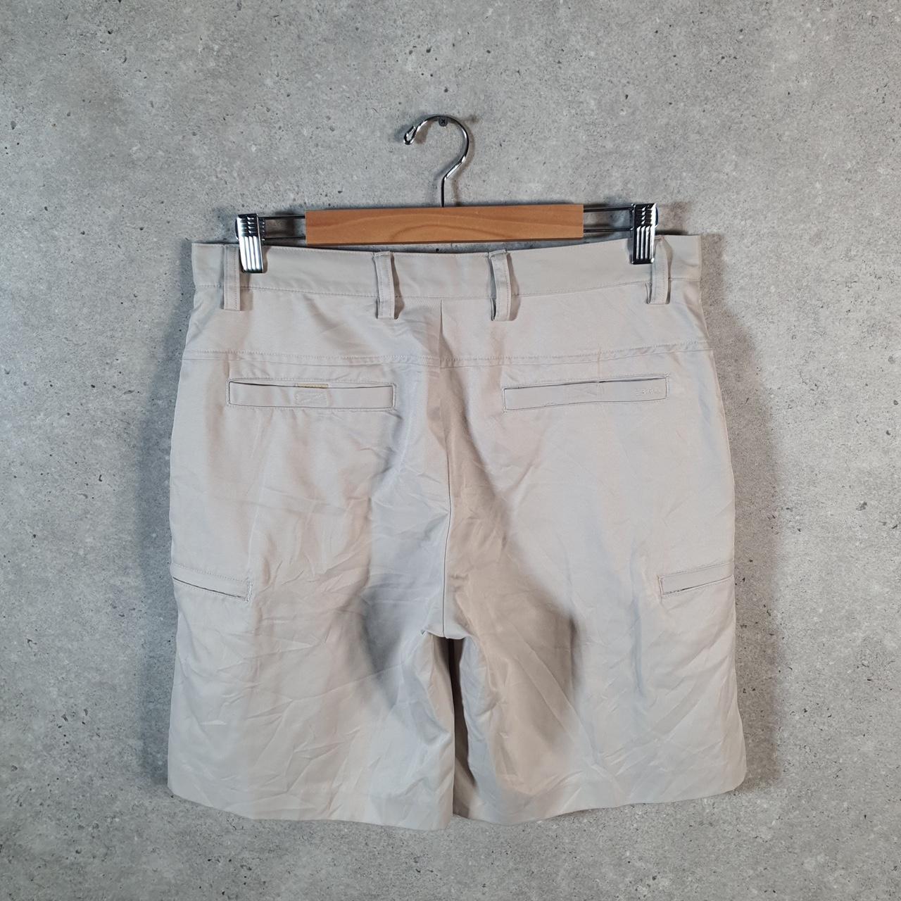 Vintage Izod Golf Chino Shorts Jorts Cargo Men’s W32 Brown Baggy Cotton A4408