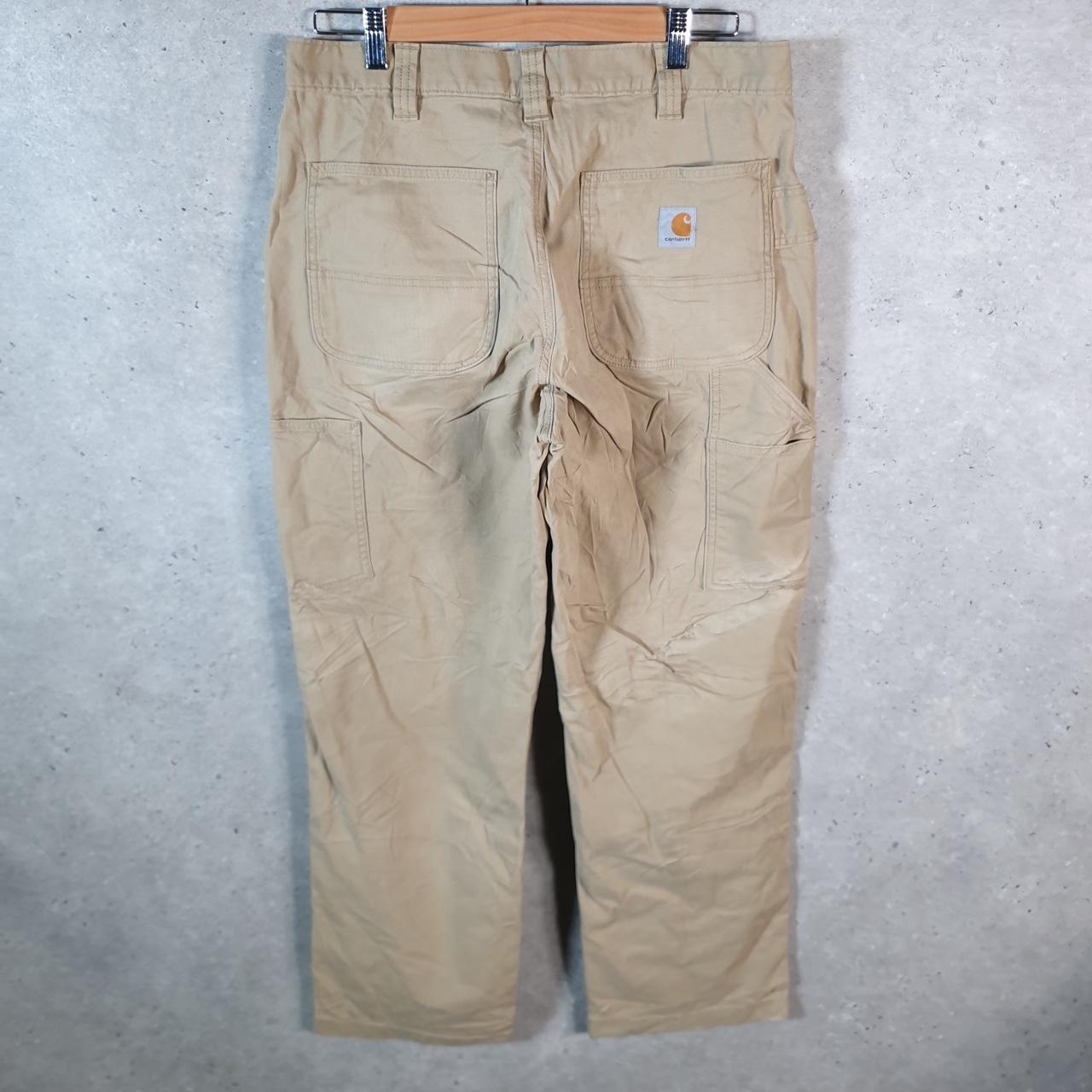 Vintage Carhartt Carpenter Trousers Mens W33 L30 Brown Loose Fit Workwear USA
