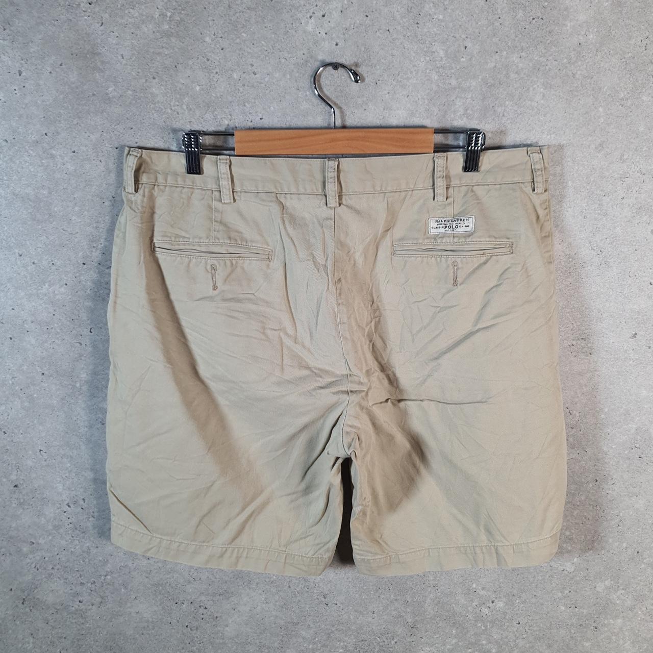 Vintage Ralph Lauren Polo Shorts Jorts Cargo Men’s W38 Beige Baggy Cotton A4667