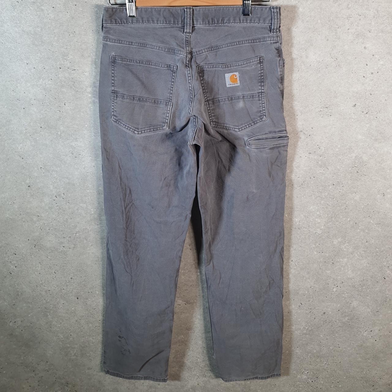 Vintage Carhartt Carpenter Trousers Mens W30 L32 Grey Relaxed Fit Workwear USA