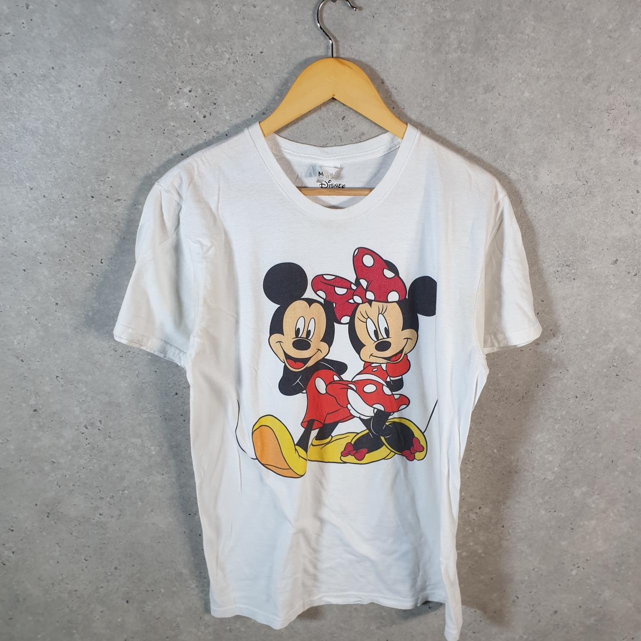 Vintage Disney Land Mickey Mouse T Shirt Men’s Medium White Graphic Cartoon