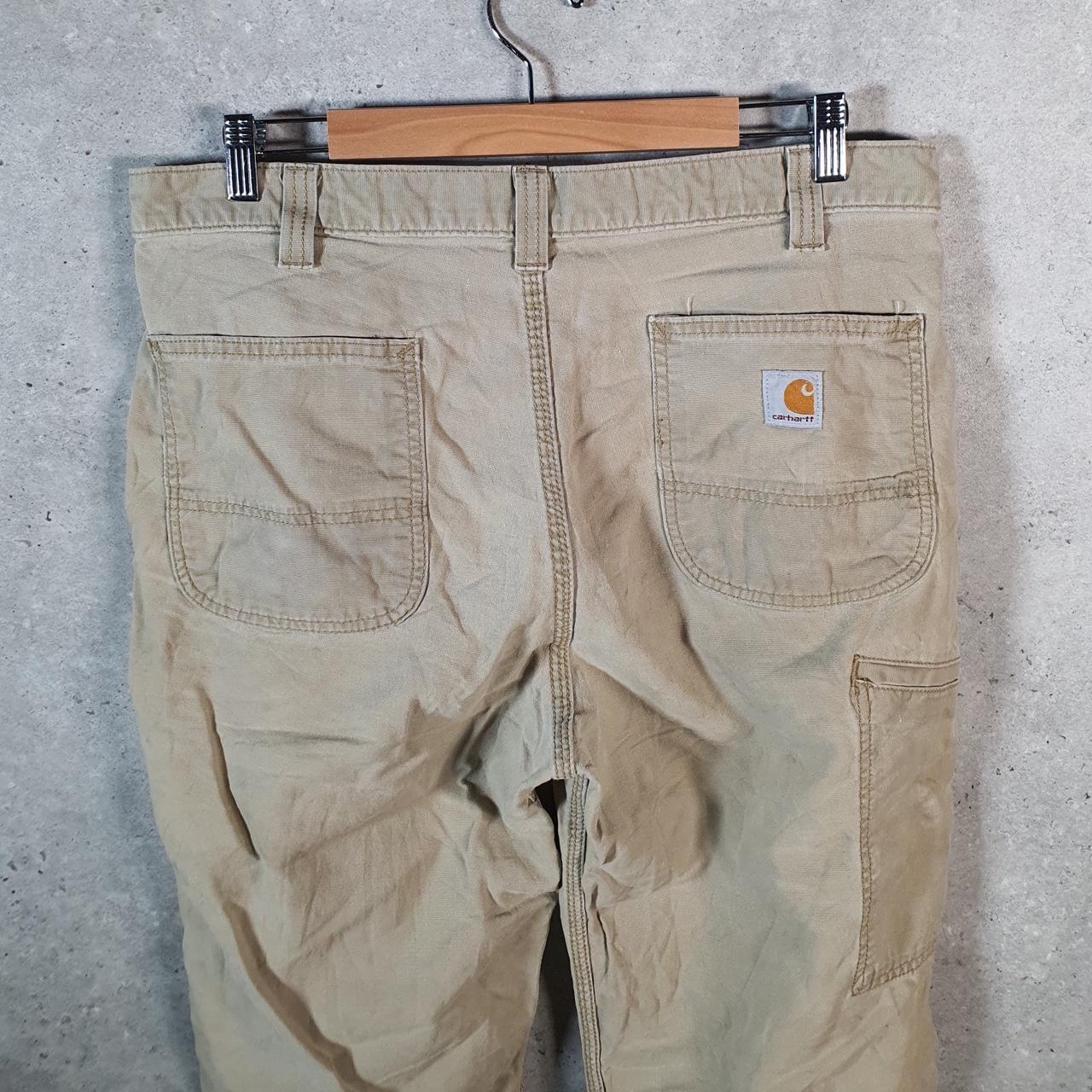 Vintage Carhartt Carpenter Trousers Mens W36 L34 Brown Relaxed Fit Workwear USA