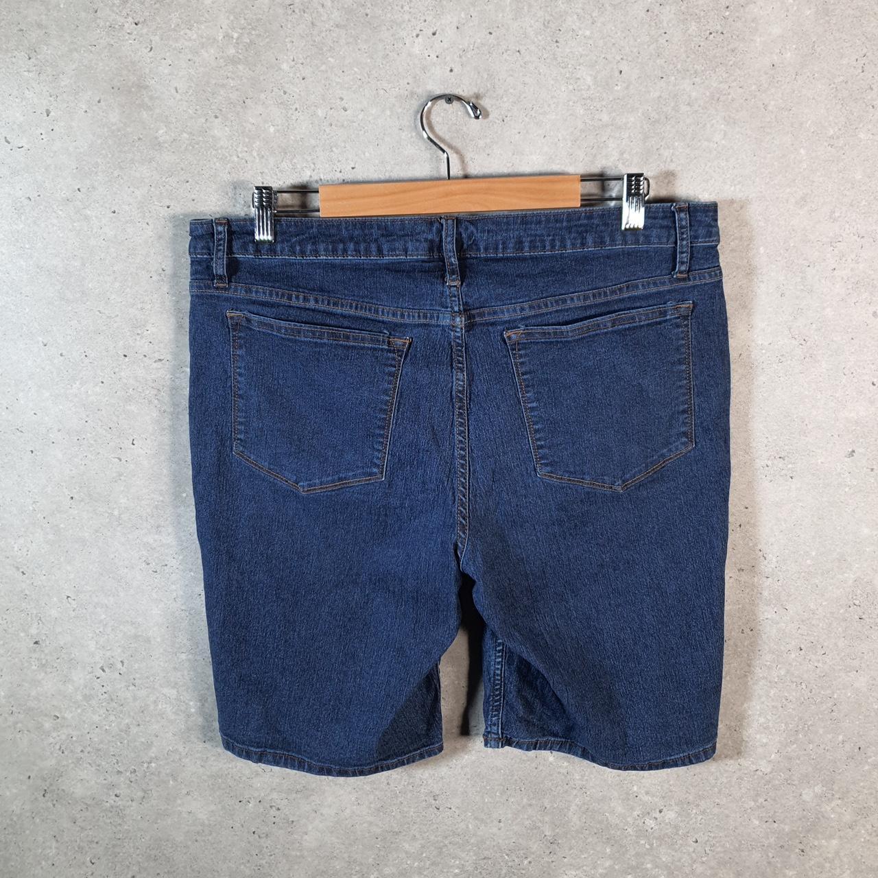 Vintage Lee Mid Rise Baggy Shorts Jorts Cargo Womens W36 Blue Relaxed Denim A4575