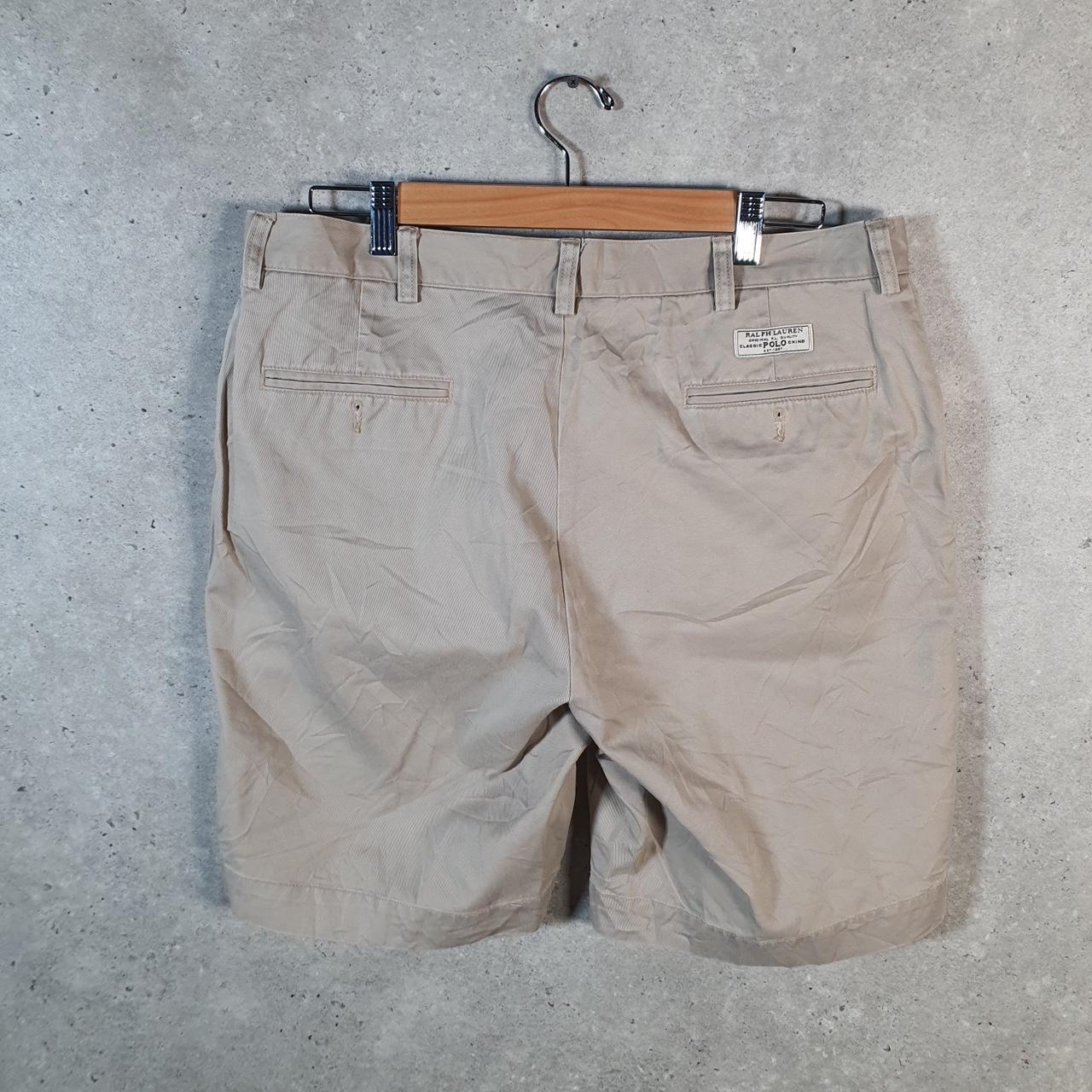 Vintage Ralph Lauren Polo Shorts Jorts Cargo Men’s W35 Brown Baggy Cotton Big Fish Vintage